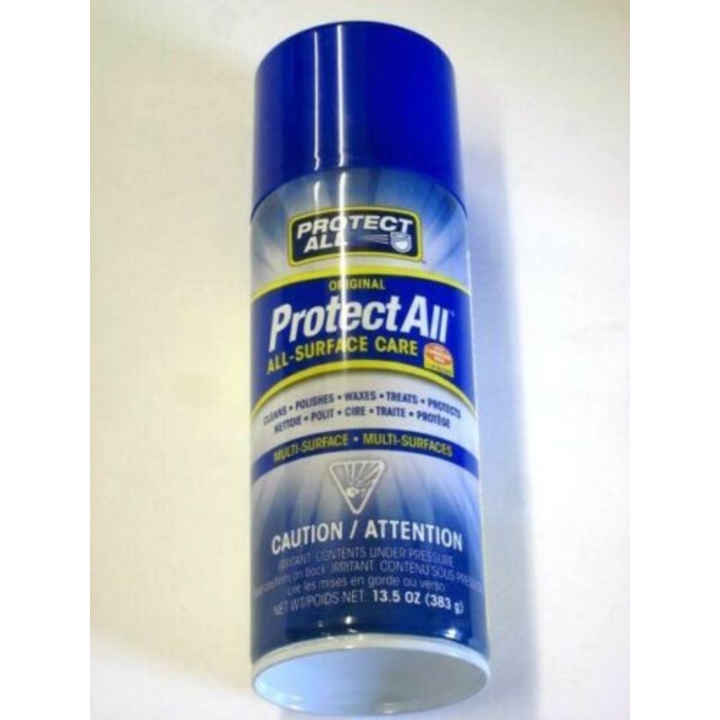 Protect All motorcycle wax cleaner paint metal plastic glass 13.5 OZ aerosol can *
