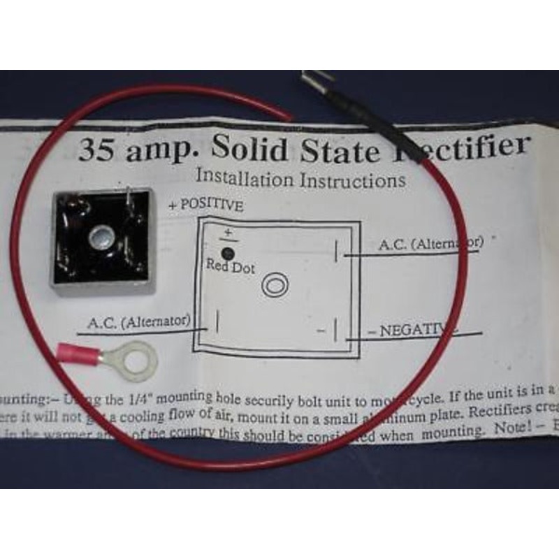 RECTIFIER solid state Lucas # 49072 Triumph Norton BSA AJS 99-9882 35 amp 6v 12v