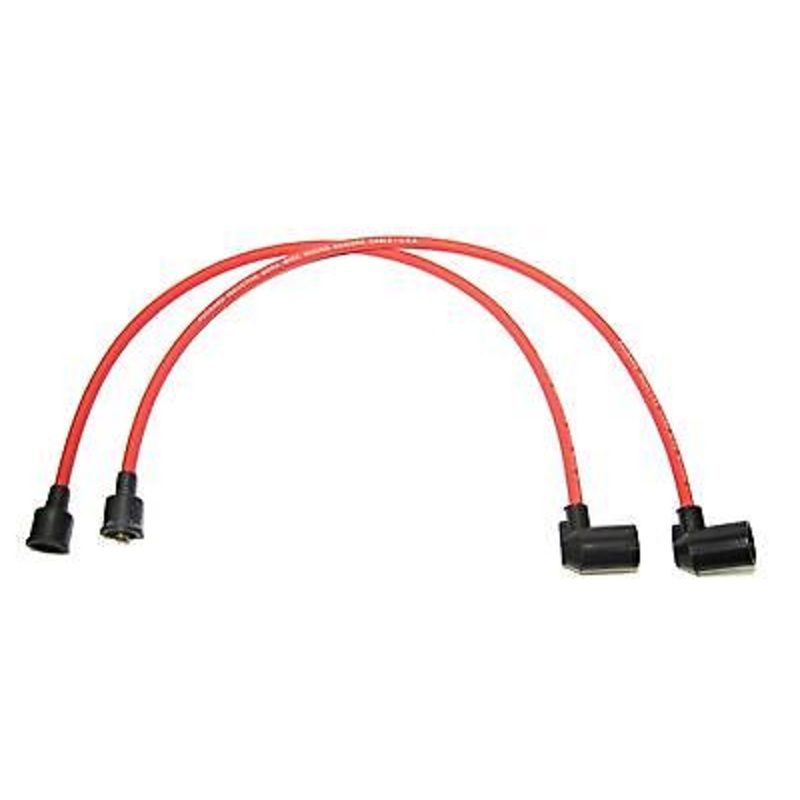 Red resistive 24 spark plug wires cables For Triumph T140 electronic ignition