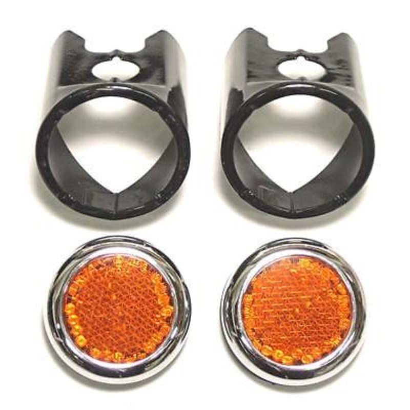 Reflector Bracket Set Genuine Lucas 57161 under gas tank Triumph 82-8194 UK MADE