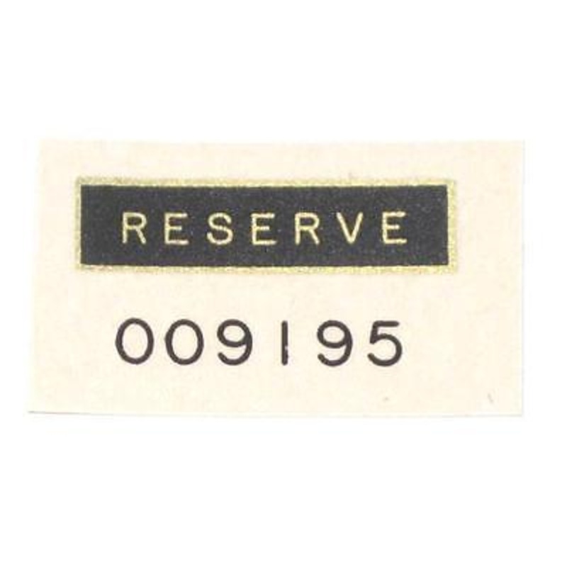 Reserve gold and black fuel petcock vinyl decal Classic Triumph Norton BSA