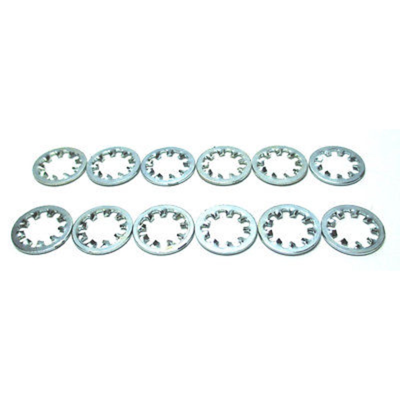 Serrated Lock Washers 1/4 Zinc Set of 12 Internal-Tooth 0.256 ID 0.478 OD