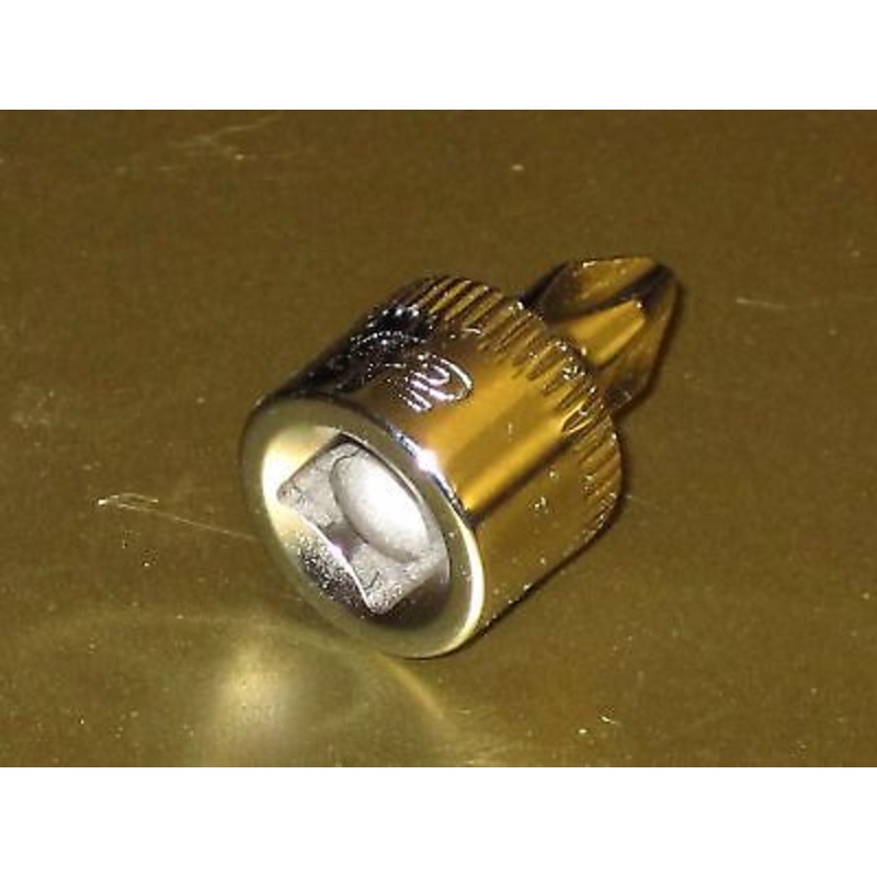 Shorty micro phillips screw head to 1/4 socket ratchet drive tool auto