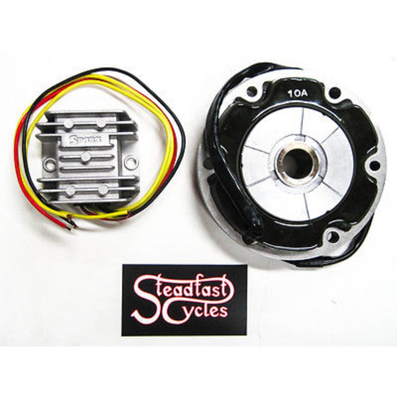 Stator Charging system regulator rectifier single phase 2 yellow wires