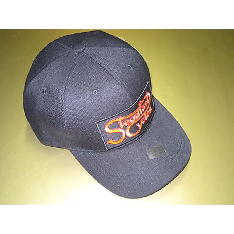 Steadfast Cycles Hat baseball cap motorcycle patch black British motorcycles