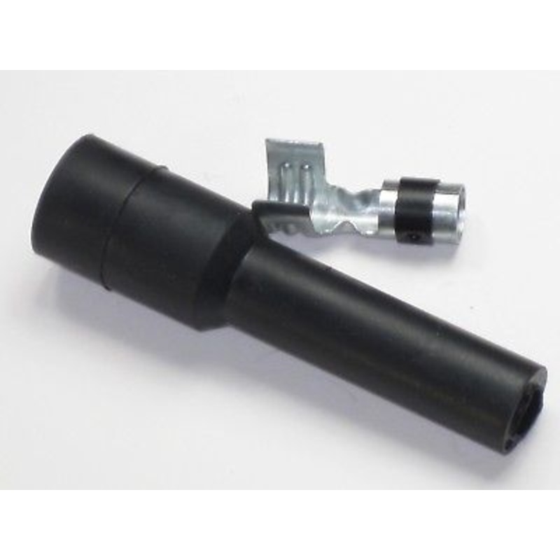 Straight spark plug wire boot and terminal 7mm plug protector set