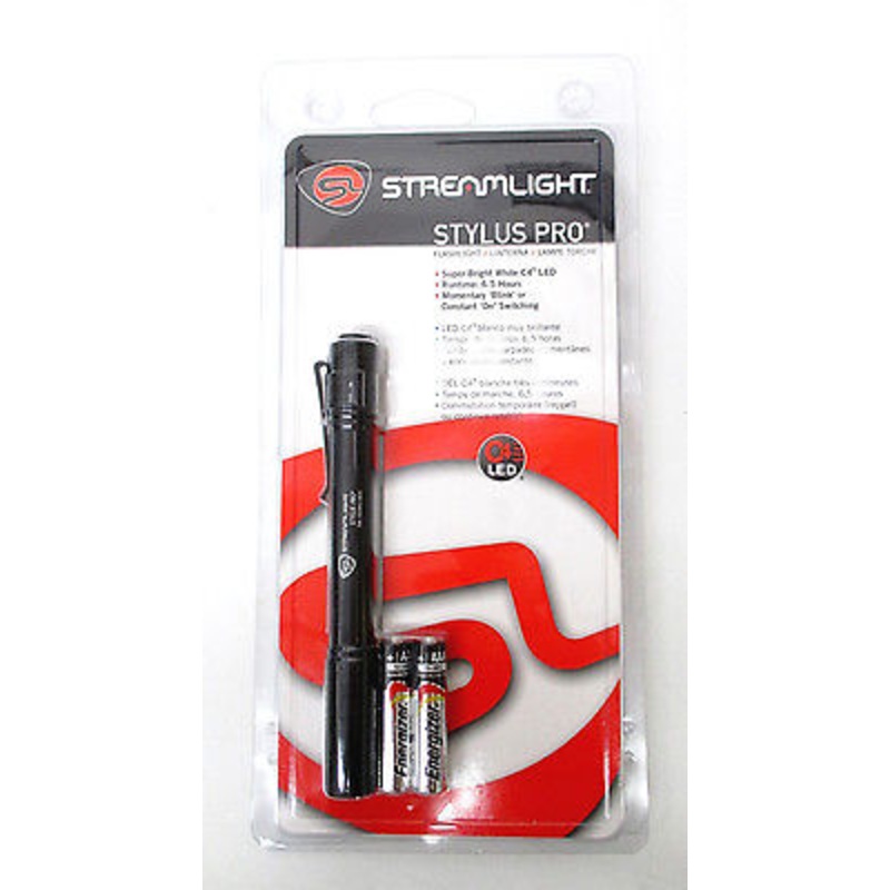 Streamlight Stylus Pro Flashlight C4 LED 65 Lumens Black water-resistant