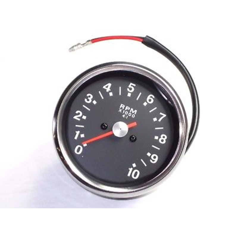 Tach Tachometer 99-0166 Black Triumph Norton BSA smiths replica 4 to 1 ratio
