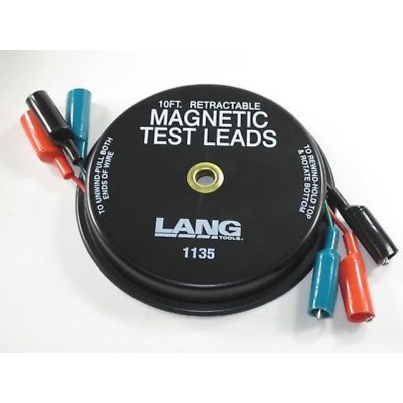 Test Leads magnetic alligator clips 10 foot retractable trouble shoot tools auto