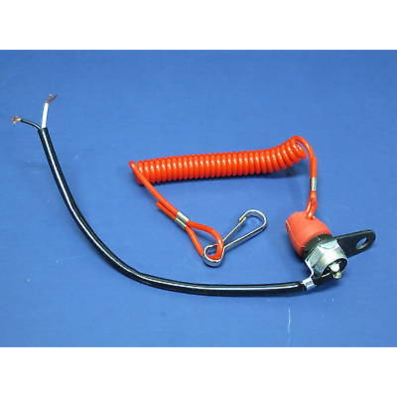 Tether line safety kill switch 12v motorcycle dead man on off switch honda race