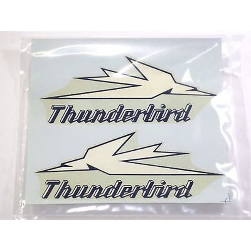 Thunderbird waterslide sidecover decals 6 1/8 x 2.5 Triumph decal motorcycle