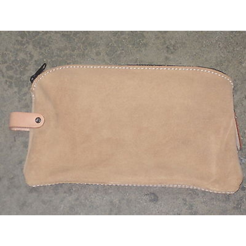 Tool bag leather heavy duty  zipper USA Made pouch motorcycle auto