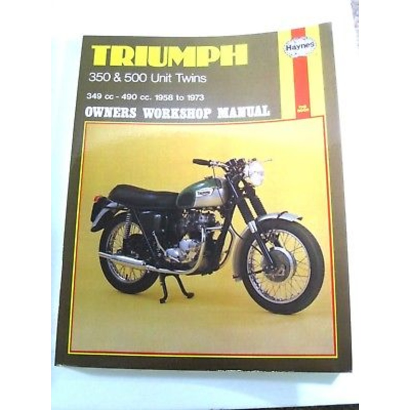 Triumph 350 500 unit twins Haynes workshop manual 1958 59 60 61 62 63 64 to 1974