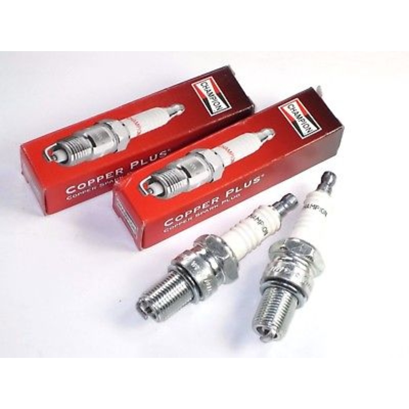 Triumph 650 500 Twin Spark plugs Champion T120 T100 6T TR6 N3C ignition plug set