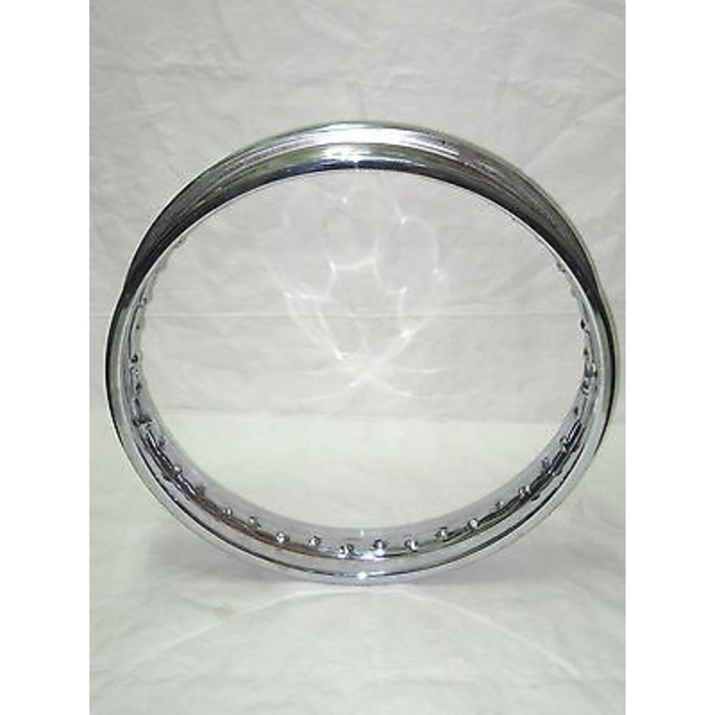 Triumph 650 front 19 chrome rim 37-1230 1963 to 1970 full width hub BSA 42-5810 8