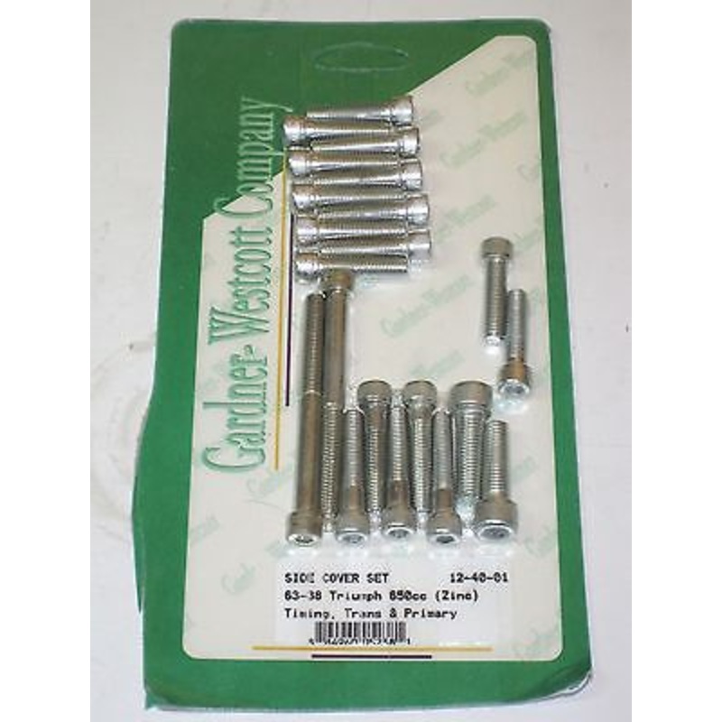 Triumph 650 unit 1963 to 1968 allen screw set engine side cover bolt set UK Made