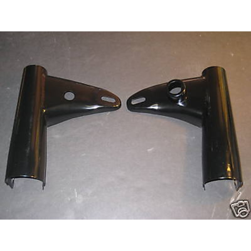 Triumph 68 69 70 headlight brackets ears UK 97-2161 97-2162 fork covers UK Made