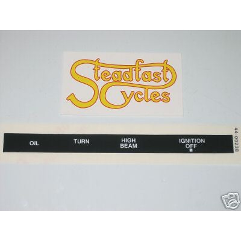 TRIUMPH Bonneville T140 panel label instrument decal OIF