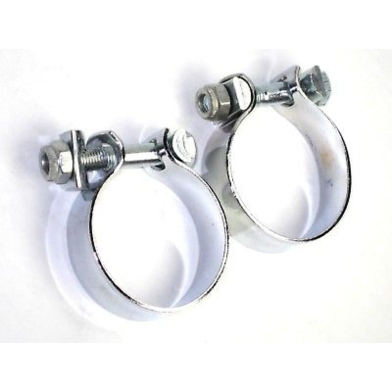 TRIUMPH BSA 1 7/8 exhaust muffler CLAMPS UK complete clamp 70-3676