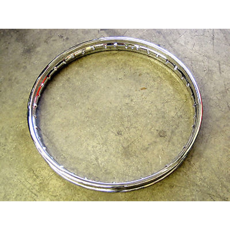Triumph  Front Disc Rim 19  x 1.85 WM2 40 Hole 37-4129 UK Made chrome