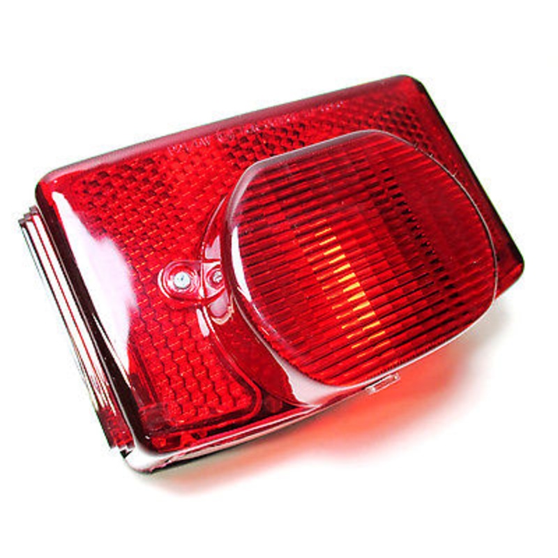 Triumph complete taillight assembly 1973 – 82  OIF T140 tail light lens complete