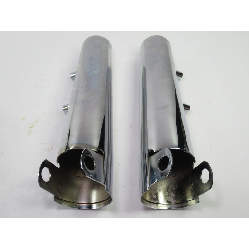 Triumph fork headlight ears shroud 97-4480  97-4481 T140 750 chrome shrouds