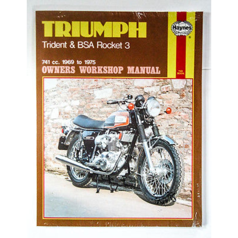 TRIUMPH Haynes manual 750 BSA triple Rocket 3 Trident maintenance book