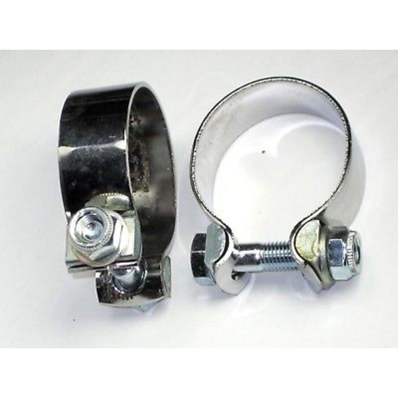 TRIUMPH NORTON BSA 1 5/8 exhaust muffler CLAMPS complete clamp 70-2271 UK made