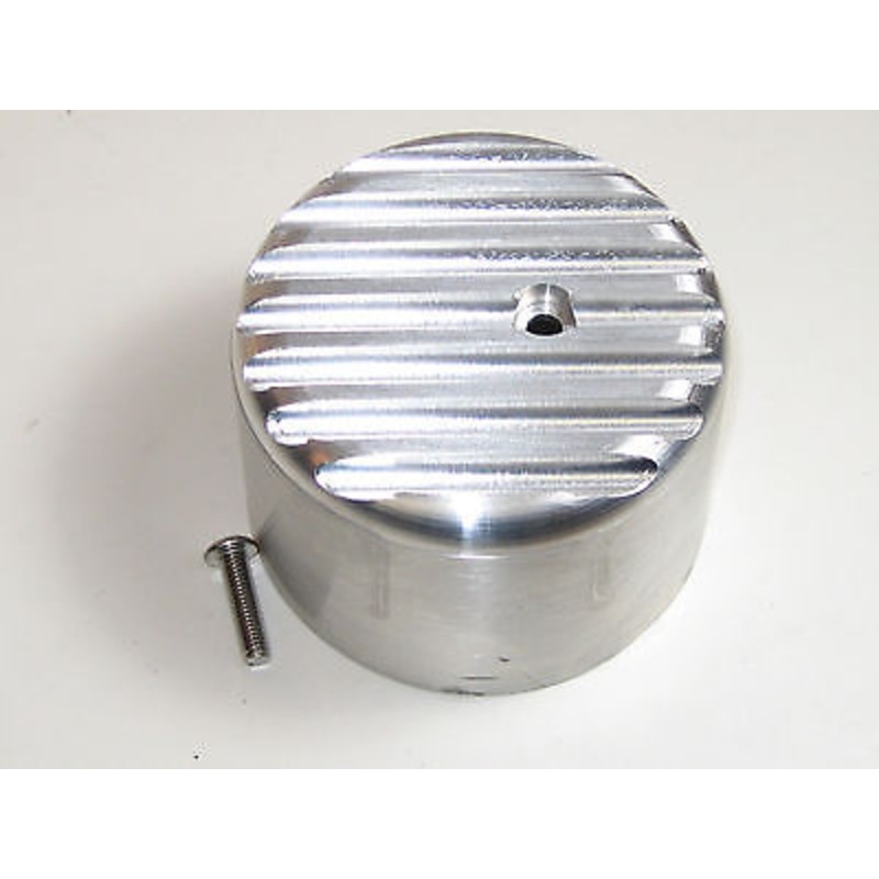 Triumph pre-unit Generator end cap cover finned aluminum Lucas Miller dynamo E3L