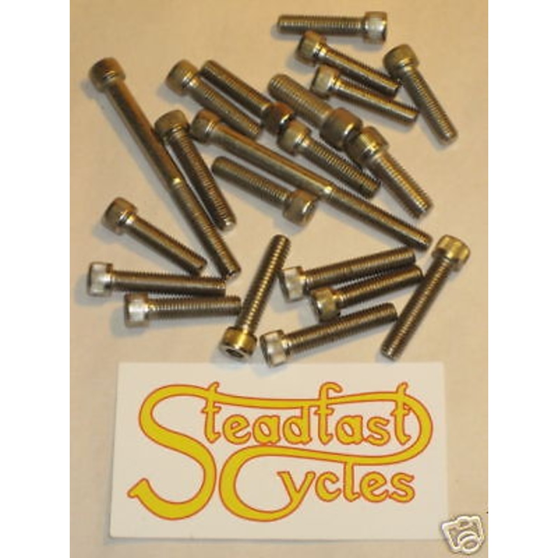 Triumph stainless allen screws set 650 750 1969 through 79 T120 OIF T140 Uk Made