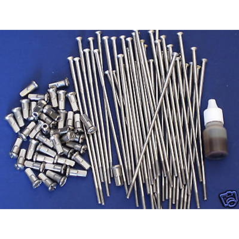 TRIUMPH Stainless front wheel spokes 19 1958 59 60 62 63 64 65 66 .300 nipples