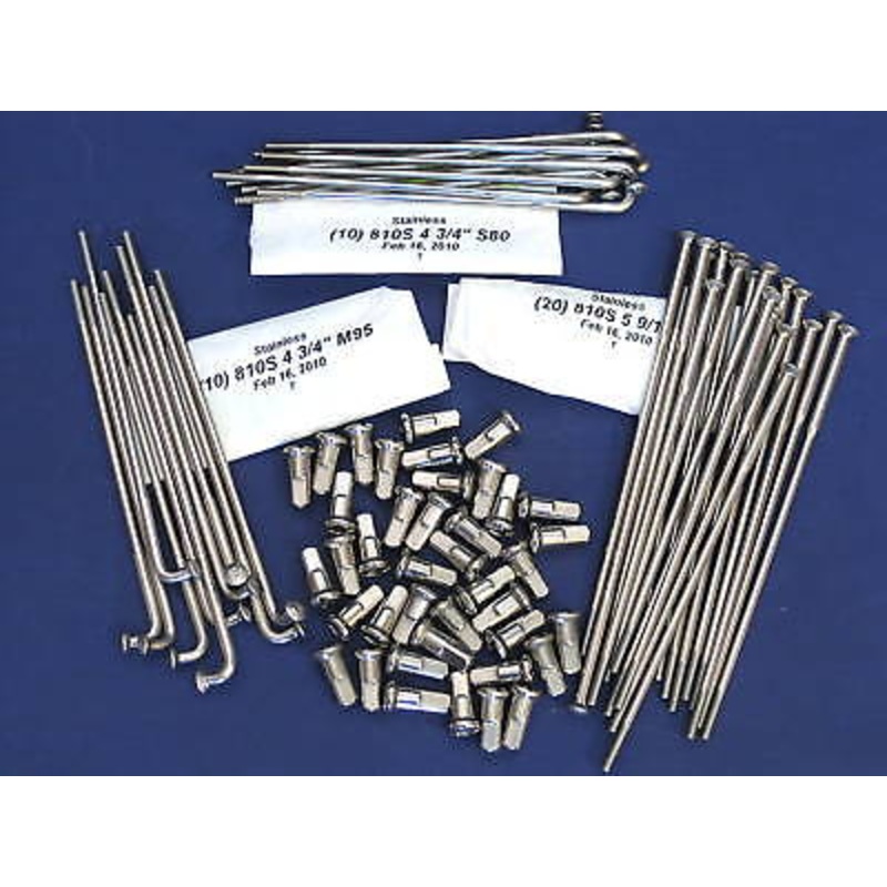 Triumph Stainless Steel spokes 1967 68 69 70 19 front drum spoke kit .300