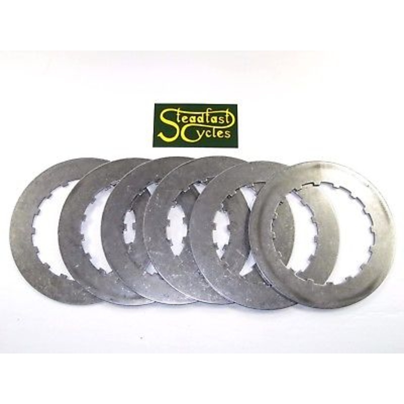 TRIUMPH T120 TR6 clutch Steel PLATE set 6 plates BSA 57-1363 t Hornet Lightning
