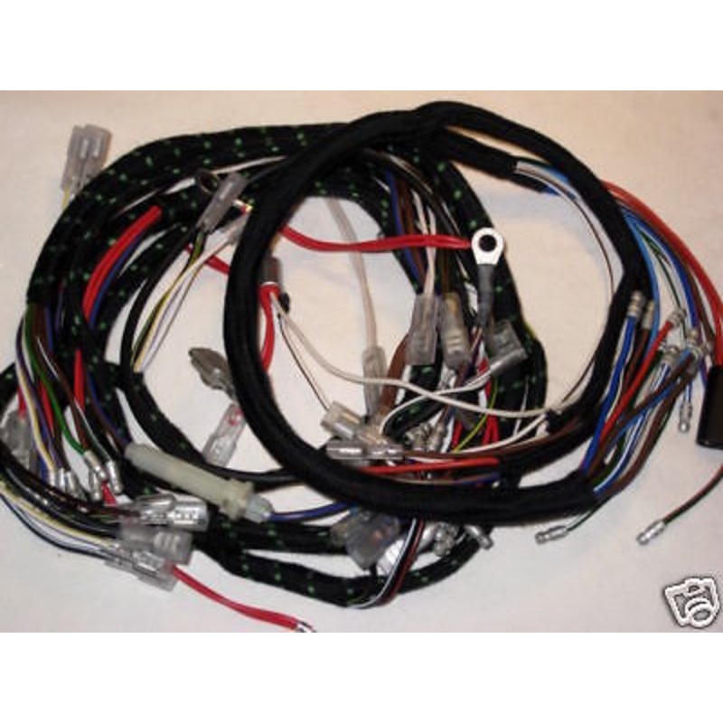 TRIUMPH T150 cloth 1971 & 72  complete wire harness main and headlight UK Made