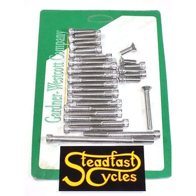 Triumph T150 Engine allen screw set 1969 to 74 Trident Triple Stainless steel BSA A75