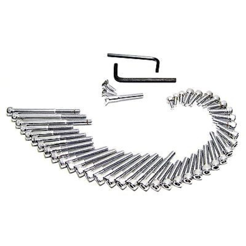 Triumph T160 chrome allen screw set side cover kit socket head screws Trident