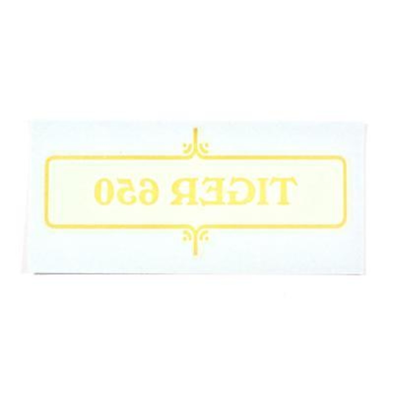 TRIUMPH Tiger 650 gold Decal varnish transfer motorcycle vintage