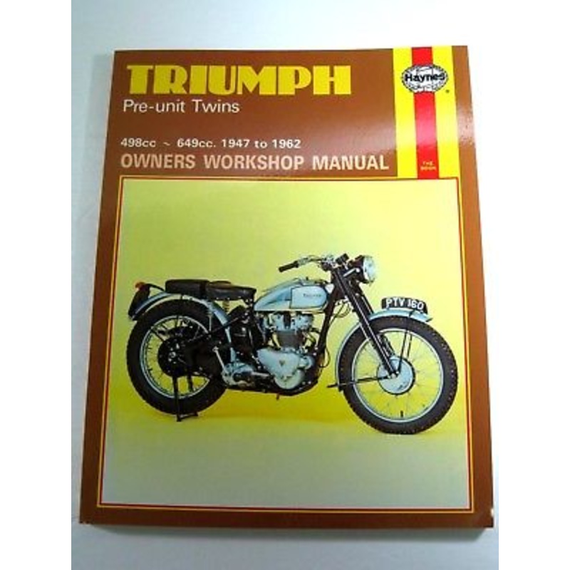 TRIUMPH Workshop Maintenance Manual Haynes Pre-Unit 500 650 twins 1947 to 1962