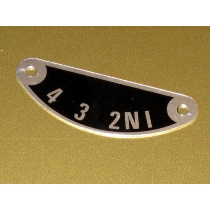 Gear shift indicator plate aluminum UK Made 57-1417 shifter 1 2 3 4 Neutral