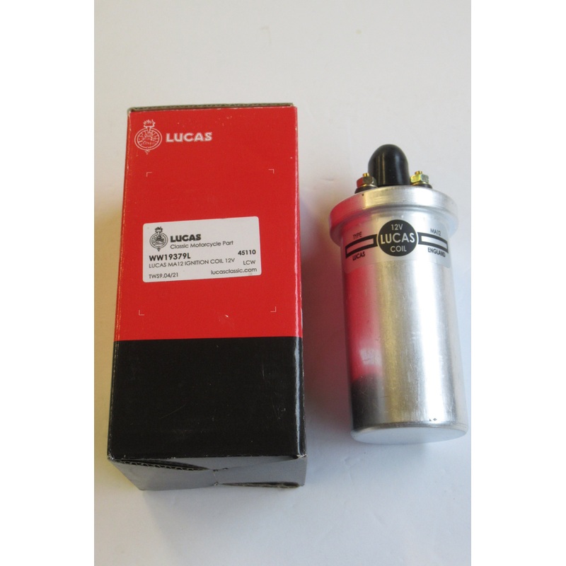 Lucas 48mm coil 12v BSA single & twins A65 B40 B50 A50 12 volt 12 volt 45164 45110 45124