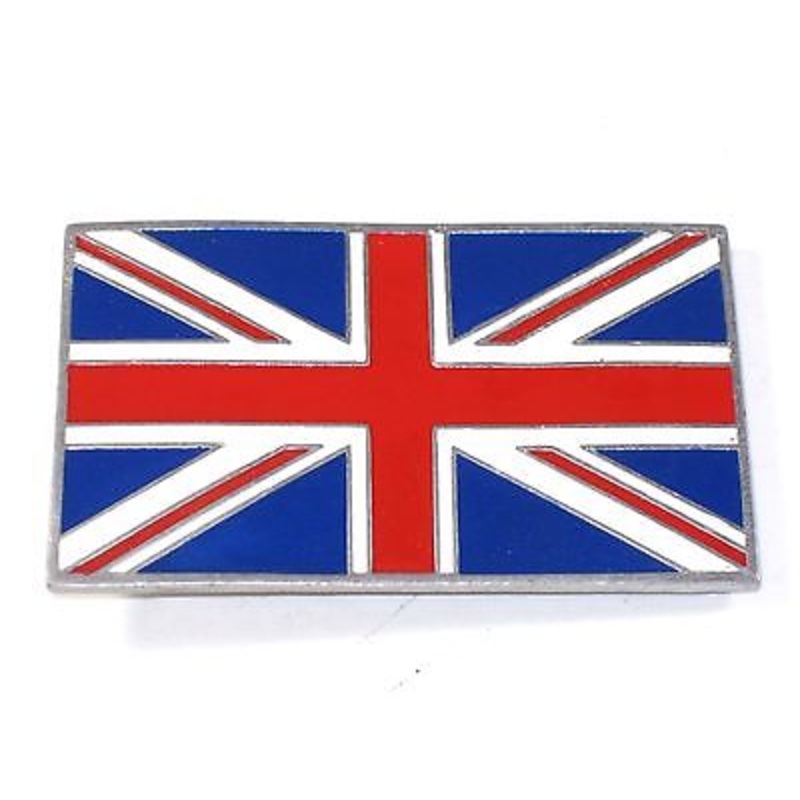 UNION JACK Jac Belt Buckle British flag motorcycle badge Nice Quality USA Made