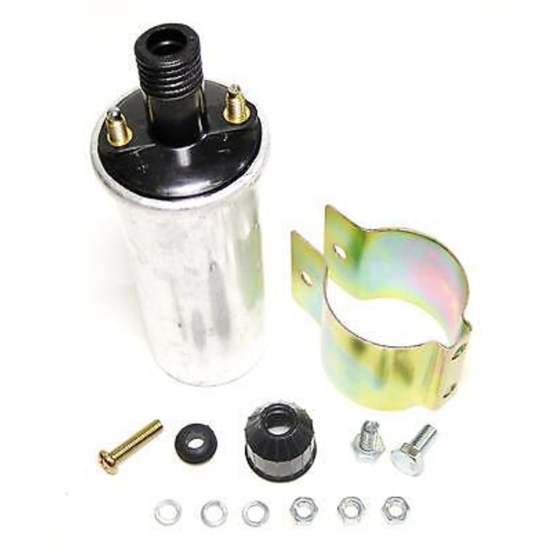 Universal threaded top 6v Coil Triumph Norton BSA 6 volt 40mm OD