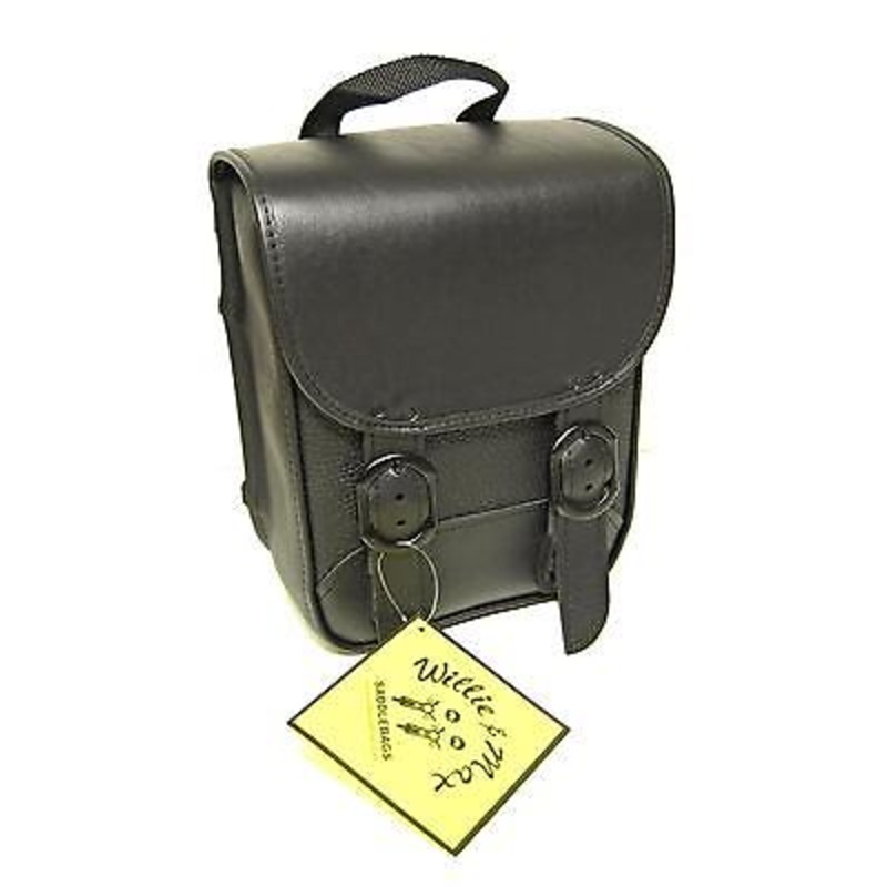 Willie and Max sadle bag European stye British small motorcycle bag Triumph BSA