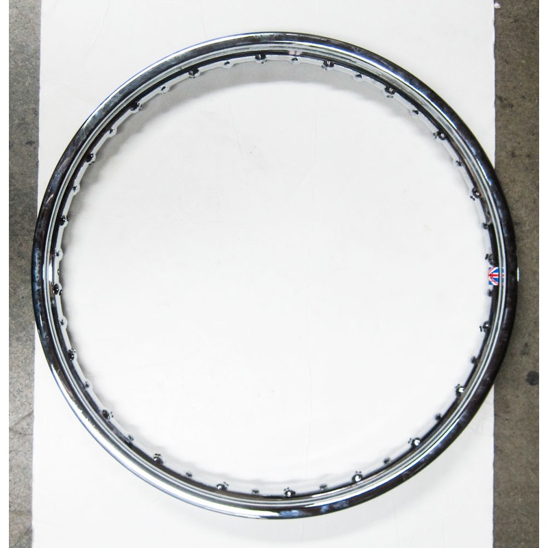 WM2 x 19 Norton Commando Wheel Chrome Drum Front or Rear GWC Brand Made in UK