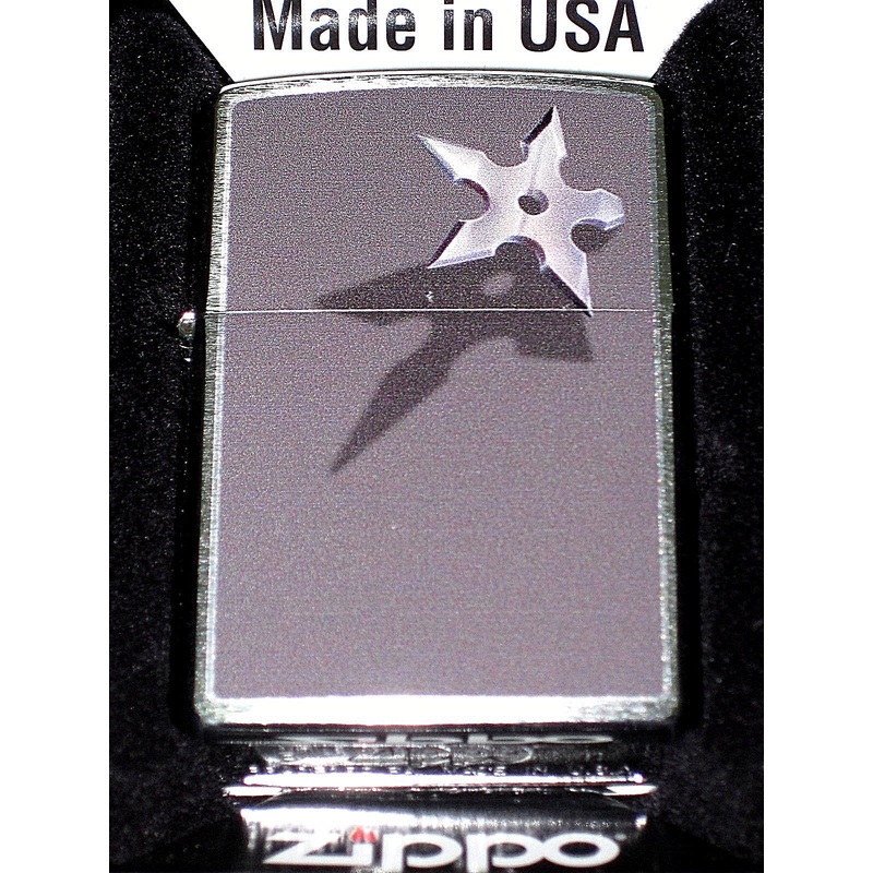 Zippo cigarette lighter Five Pointed Throwing Dart BS Star Ninja shuriken NEW