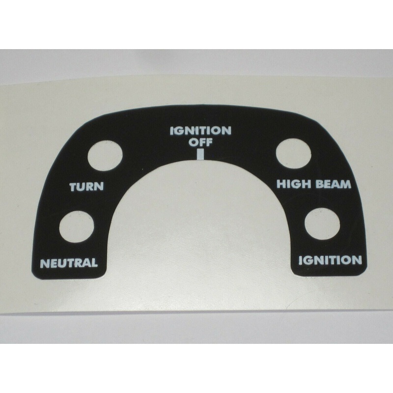 06-5722 Norton instrument panel decal 850 1975 MKIII MK3 console UK Made