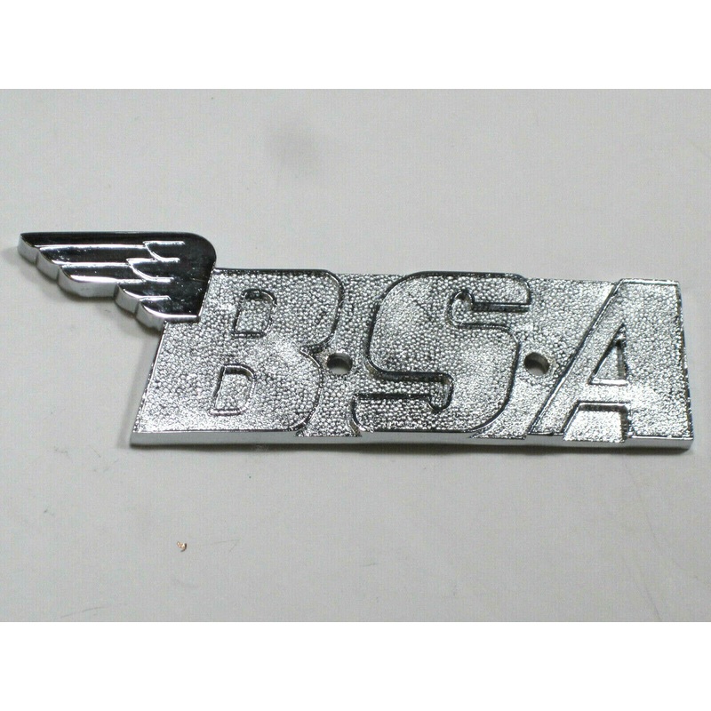 BSA gas tank badge 60-2568 A65 OIF 1971 1972 650 oil in frame