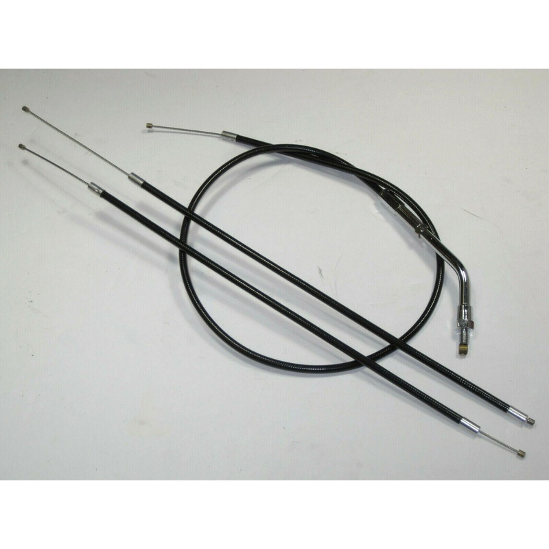 Norton 850 MK3 throttle cable set 1975 electric start MKIII for USA handlebars