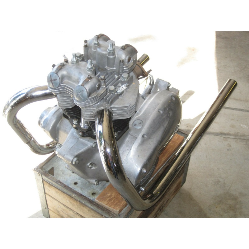 Triumph Unit 650 750 drag pipes 1 3/4 Chrome UK made exhaust chopper bobber