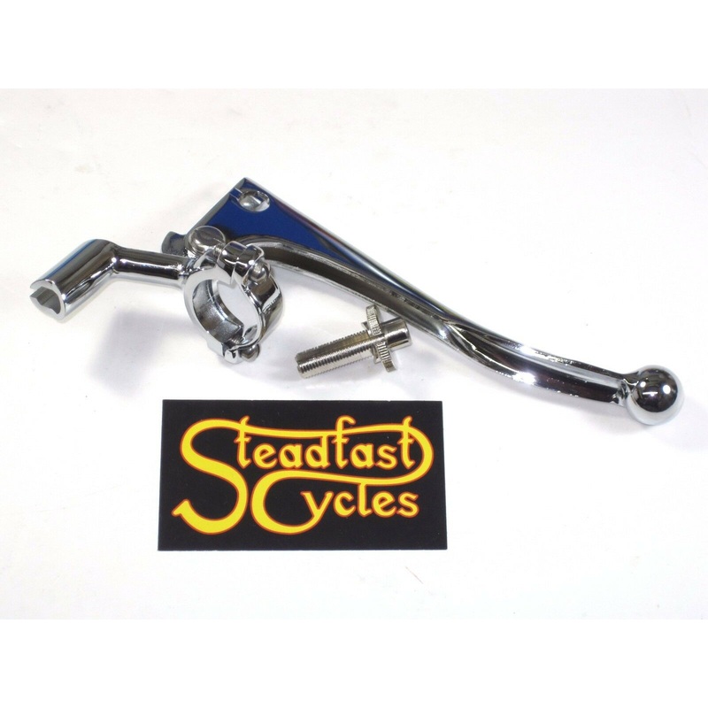 1 brake lever assembly Triumph ball end right hand for 1 inch bars